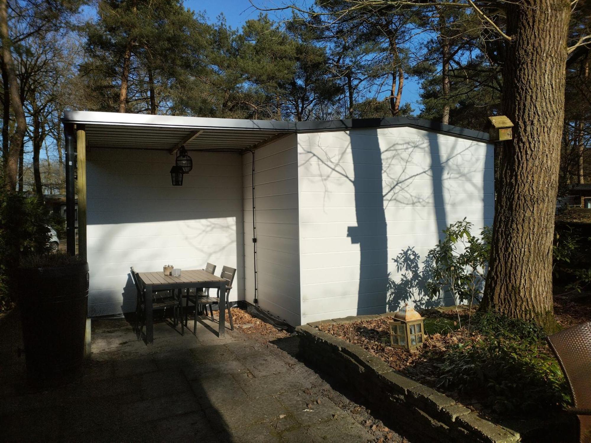 Wulft 47: Sunny 6-Person Chalet with Pool in Forest Campground IJhorst Exterior photo
